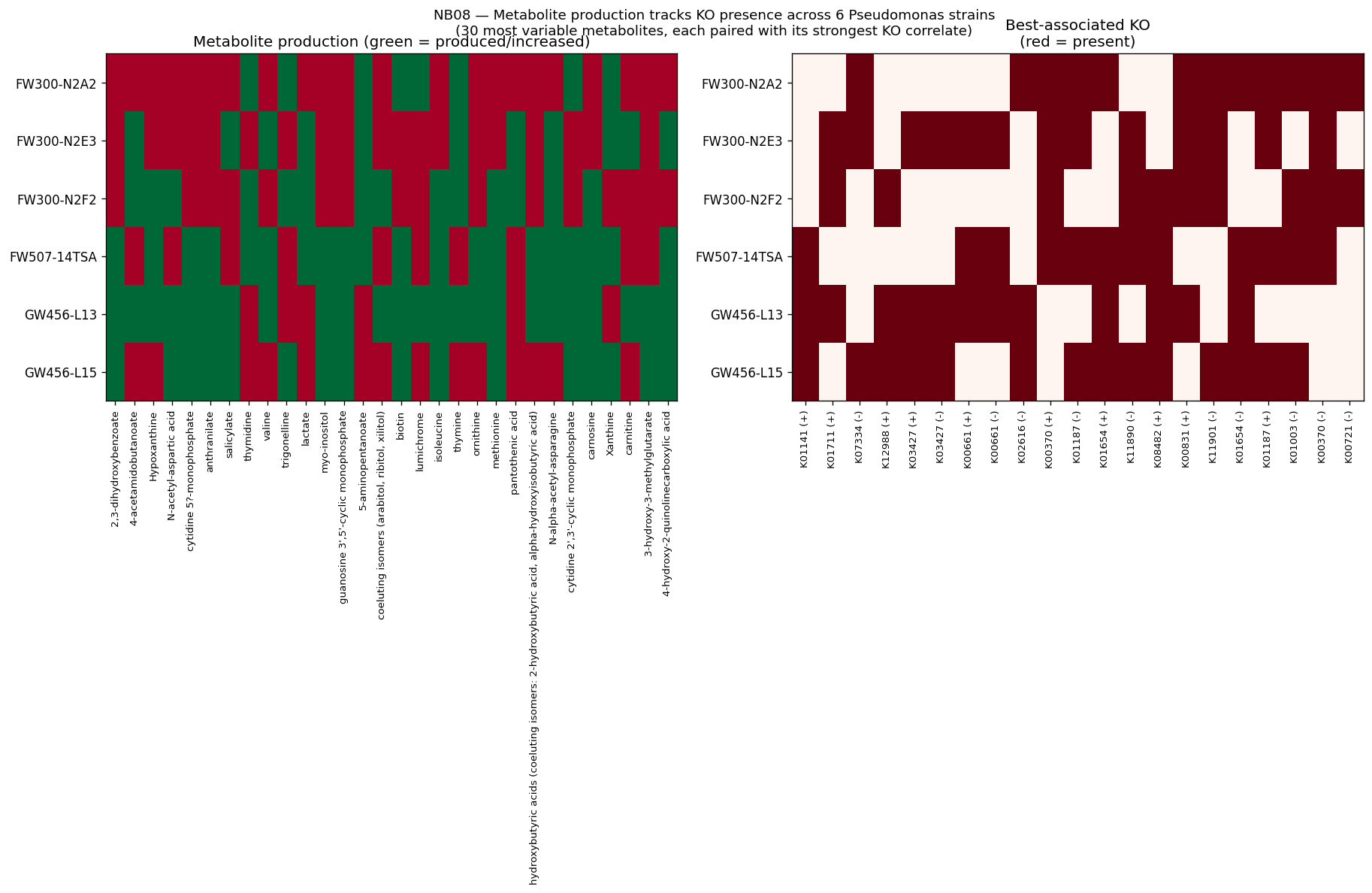 Production-KO heatmap
